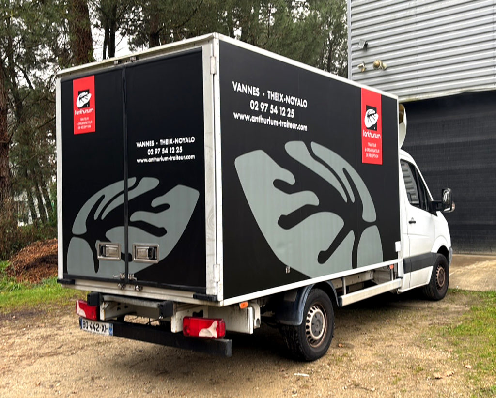 Habillage camion frigo l'Anthurium Traiteur Vannes